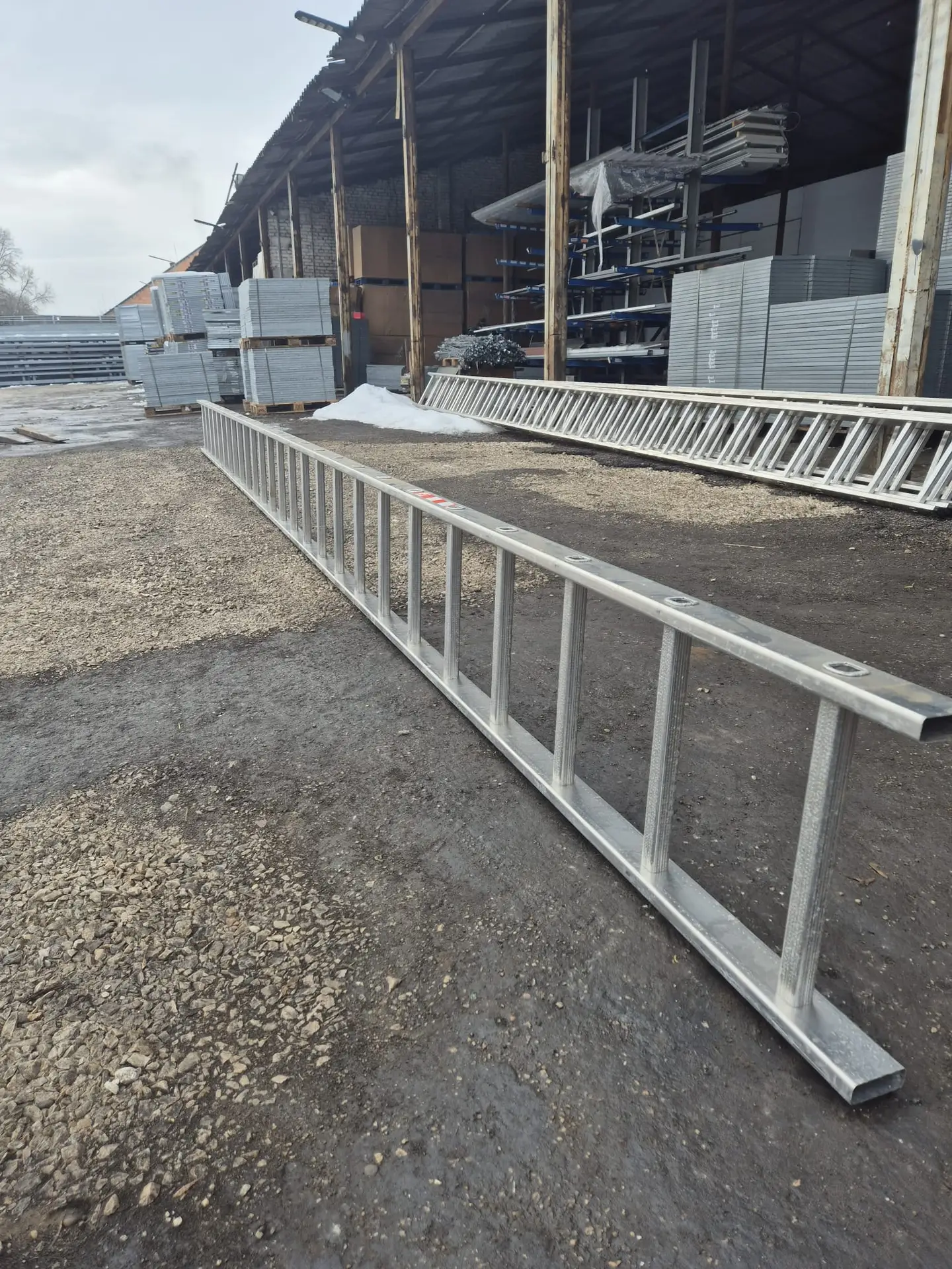 Alumínium létra gyári toldással – 420×7280 mm - Image 5