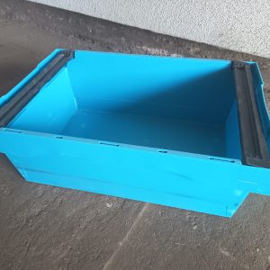 BITO halványkék műanyag tárolódoboz – 60 × 40 × 20 cm